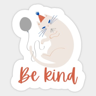 CUTE KITTY CAT SUPER KIND Sticker